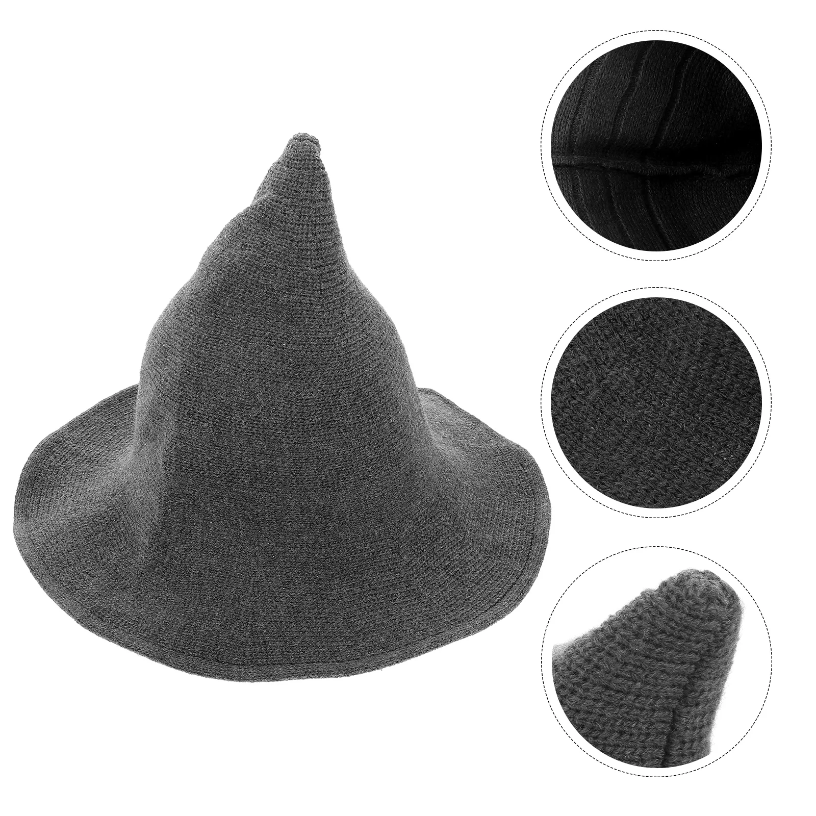 

Festive Party Witch Hat Halloween Costume Accessories Foldable Cotton Winter Cap Masquerade Carnival Costume Decor For Adult