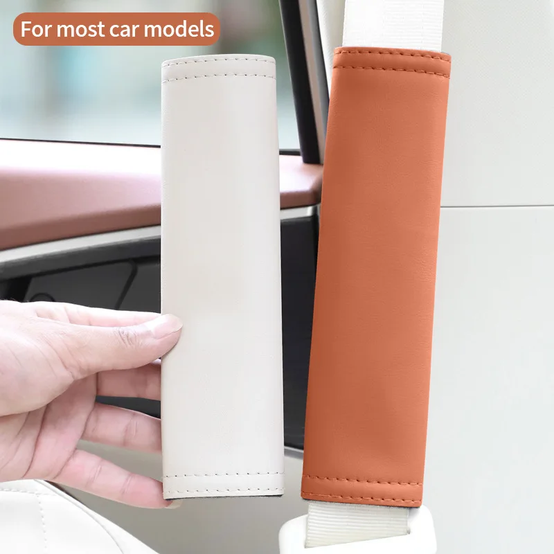 

1pair PU Leather Car Seat Belt Shoulder Pads,Universal Safety Belt Protector Covers for All Vehicles,Multi-Color Auto Interior