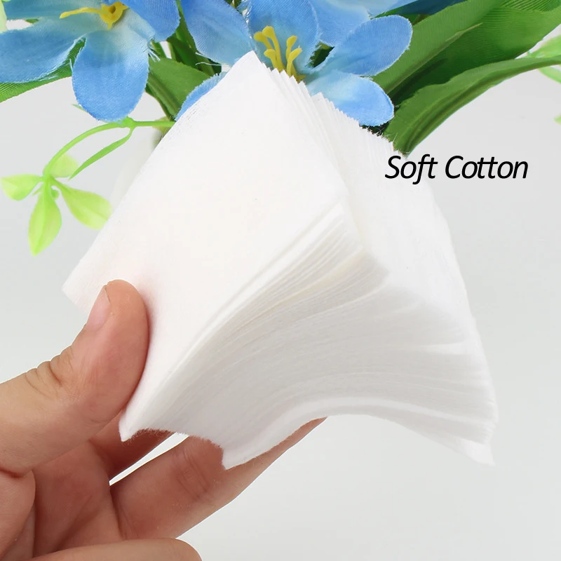 400-1000Pcs/pack Solid Durable Nail Tools Manicure Gel Nail Polish Remover Pads Lint-Free Wipes 100% Cotton Napkins Wraps