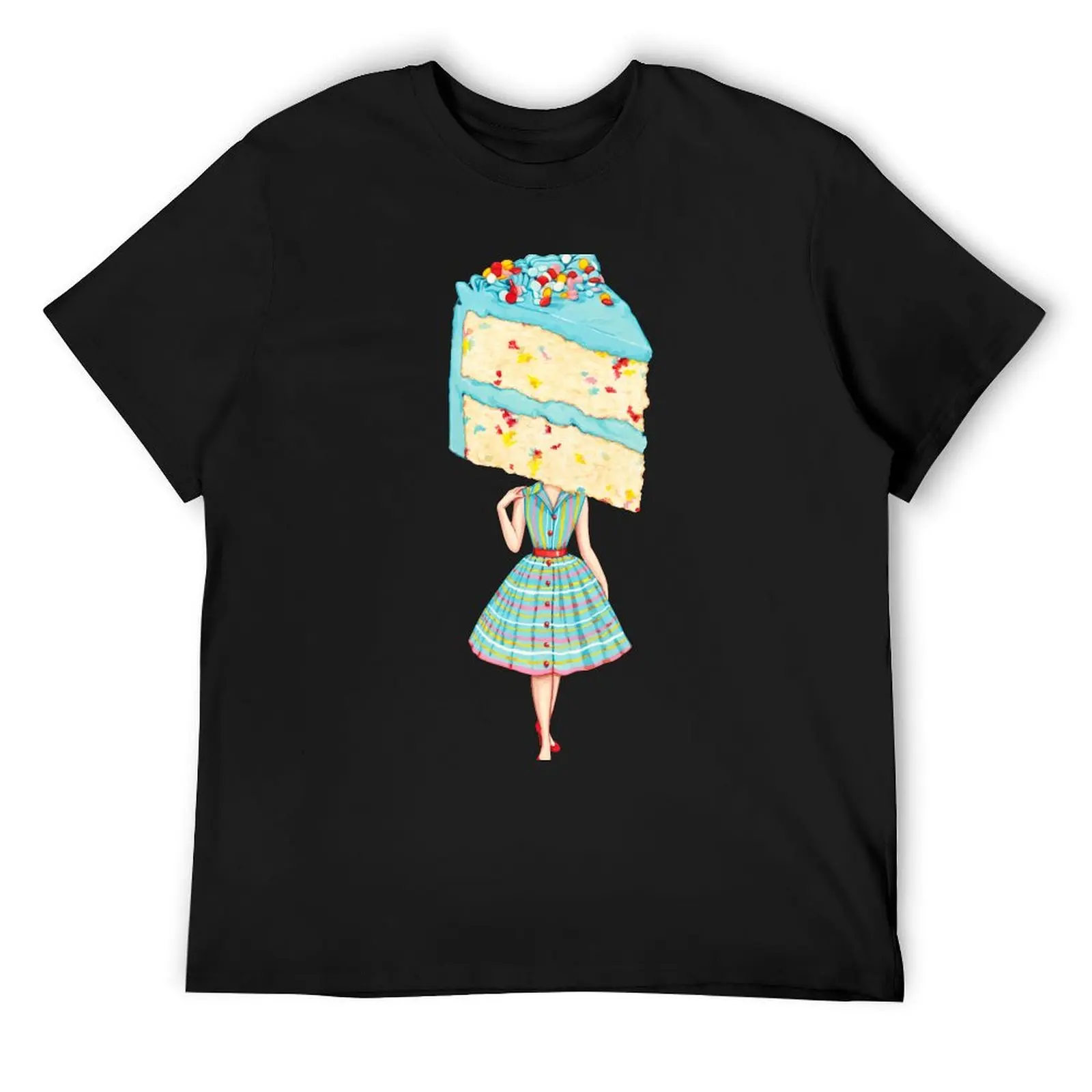 

Cake Head Pin-Up : Birthday Funfetti T-Shirt T-shirts man man t shirt Short sleeve tee mens graphic t-shirts pack