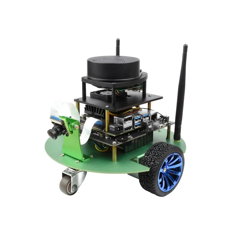 

JetBot Professional Version ROS AI Kit B, Dual Controllers AI Robot, Lidar Mapping, Vision Processing, comes with Waveshare