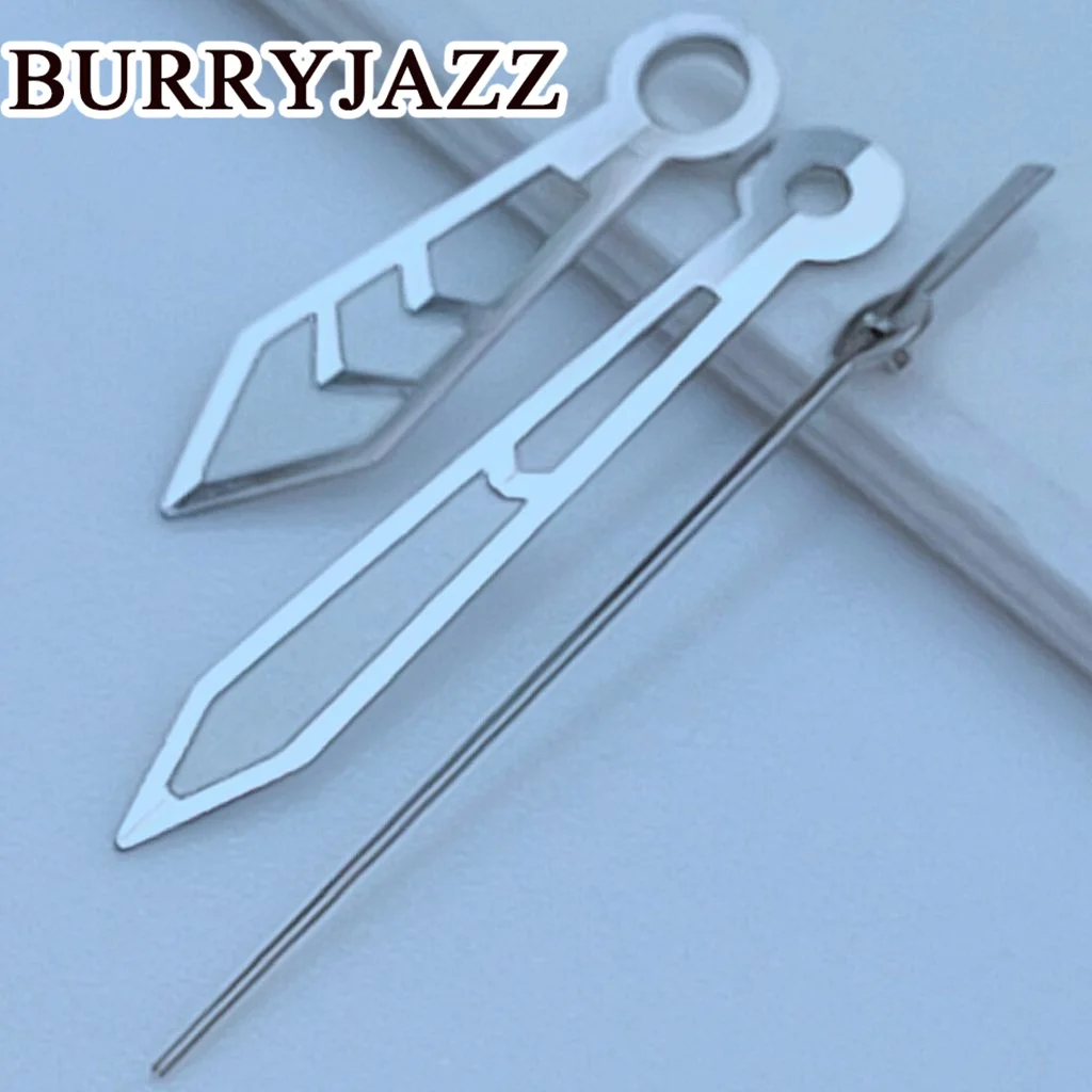 ساعة مضيئة من Burryjazz ، يد فضة ، أخضر ، NH35 ، NH36 ، NH38 ، 7S26 ، 7S36 ، 4R35 ، 4R36