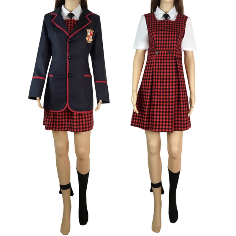 

Umbrella Academy Female Student Uniform Cosplay Costume For Halloween, Female Cosplay Costume Of Umbrella Academy