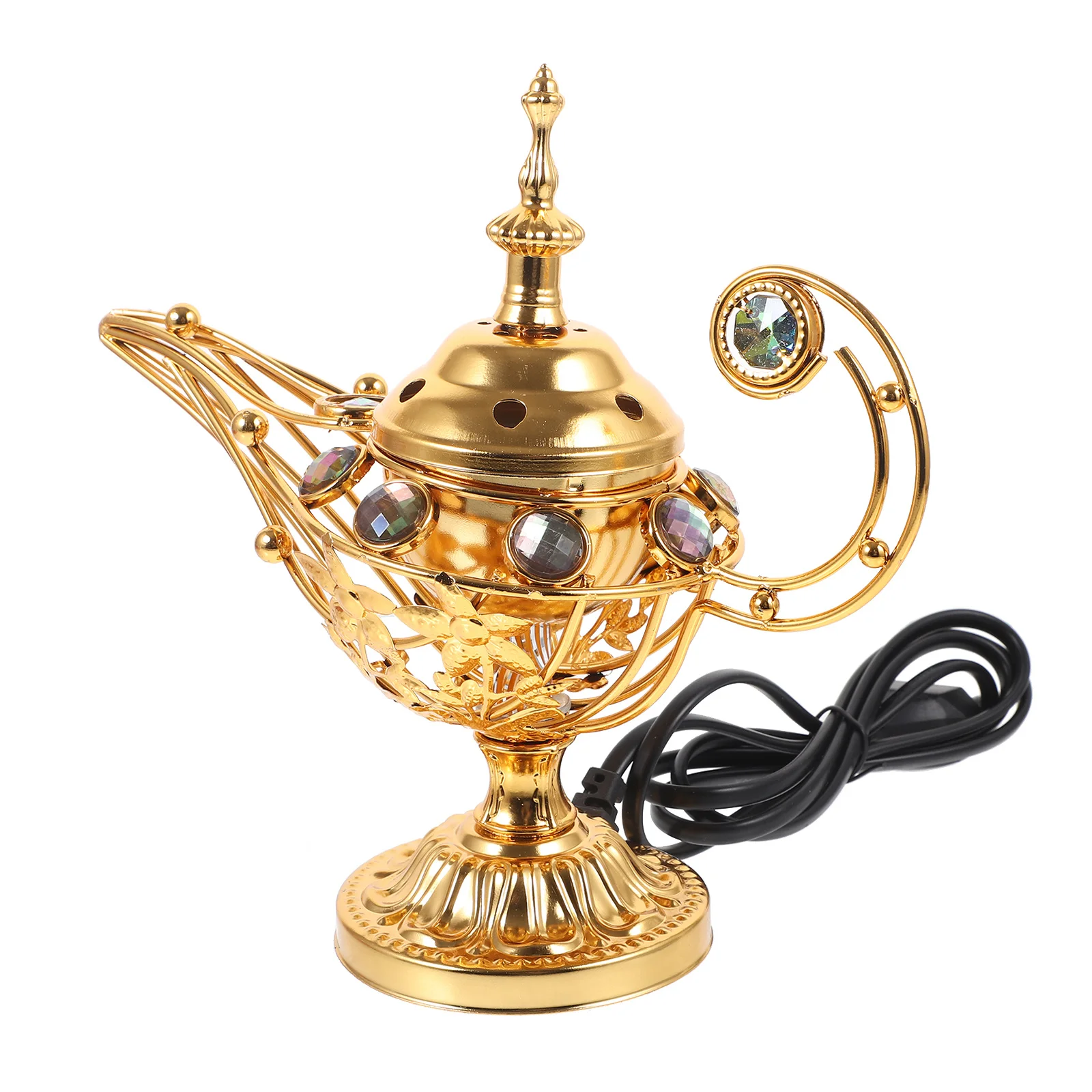 

Electric Incense Burner Portable Aroma Burner For Home Decor Study Bedroom Yoga Room Purify Stress Relief Vintage