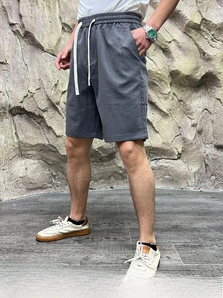 

Cotton Blend Men's Short Pants Breathable Comfortable Summer 2026 Fashionable Commuting Sporty Style