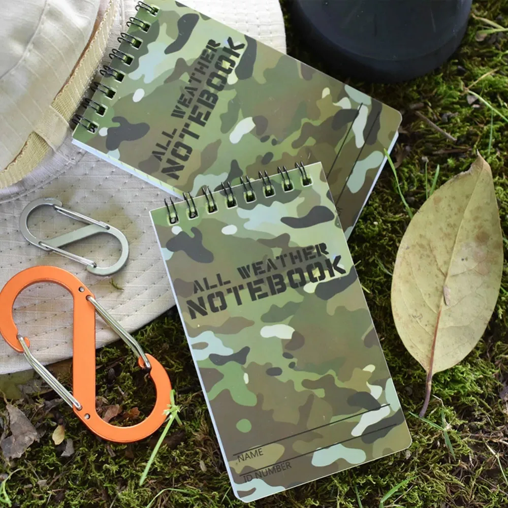 Waterproof Notebook Military Tactical Note Book Mini Pocket Notebook All Weather Notepad Outdoors Camping To Do List Planner