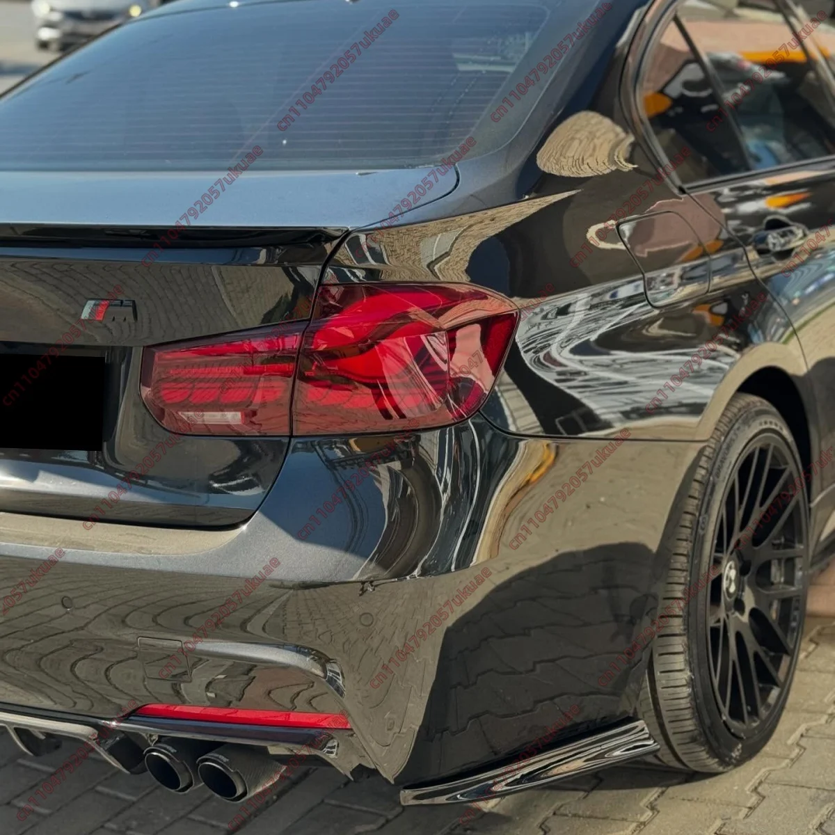 Rear Bumper Side Splitter For BMW 3 Series F30 F31 M-Pack 2012-2019 PSM Style ABS Under Chin Cover Bodykits Diffuser Lip Trim
