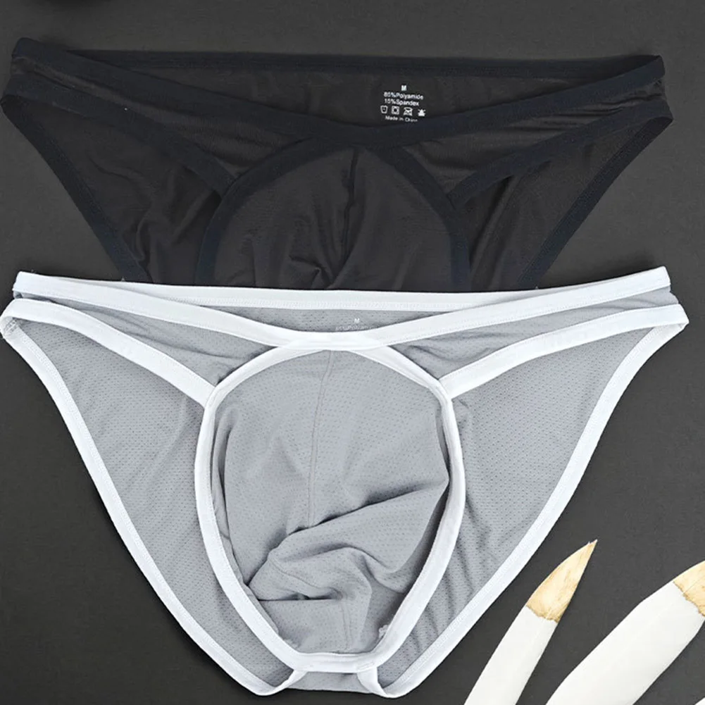 

Gay Mens Briefs Sissy Panties Sleep Bottoms Daily Knickers Male Sissy Underpants Man Breathable Lingerie Ultra-Thin Underwear