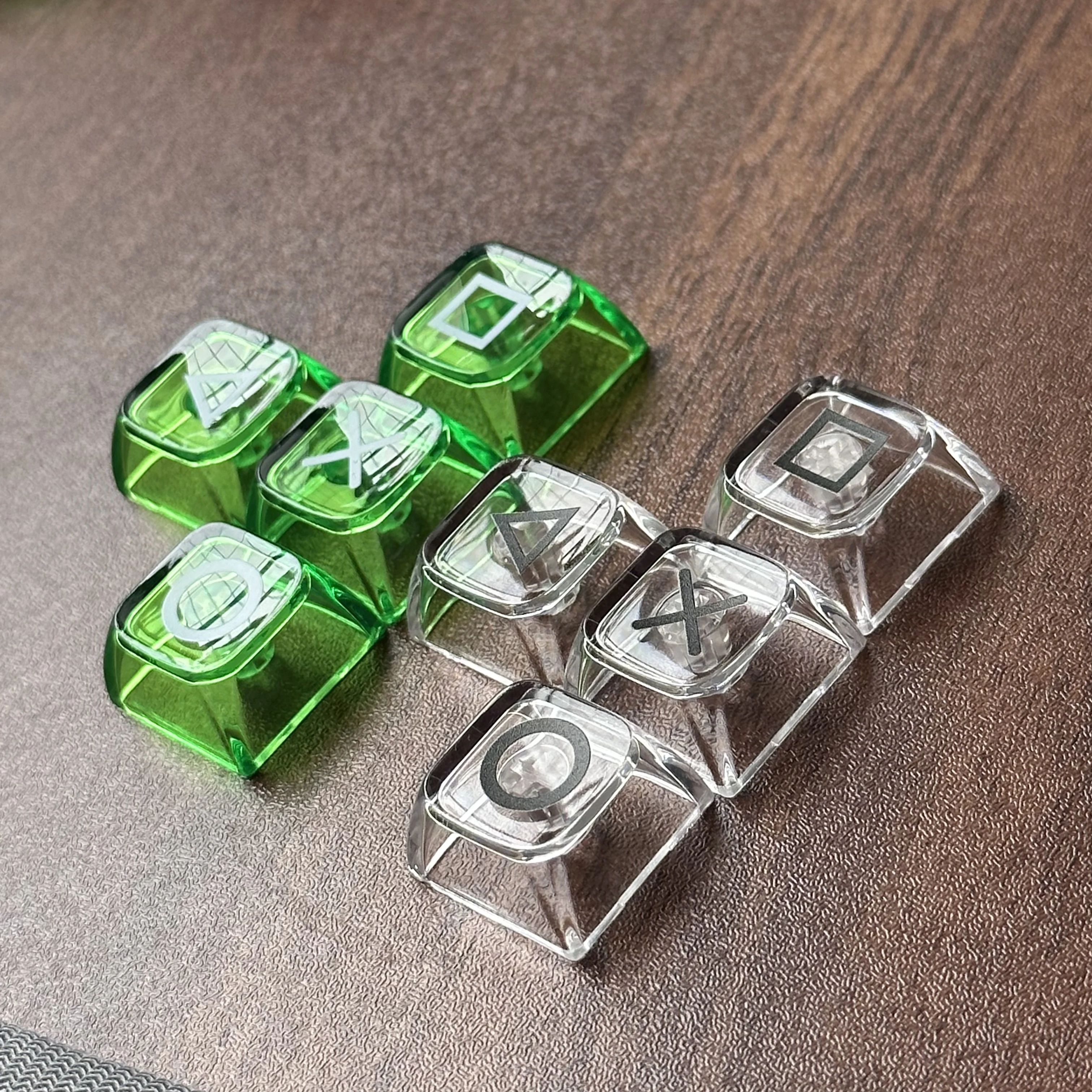Keycap Peripheral Studio, Transparent PSP Up, Down, Left, Right Arrow Keys Cartoon Gaming Substitute Game Office Keycap
