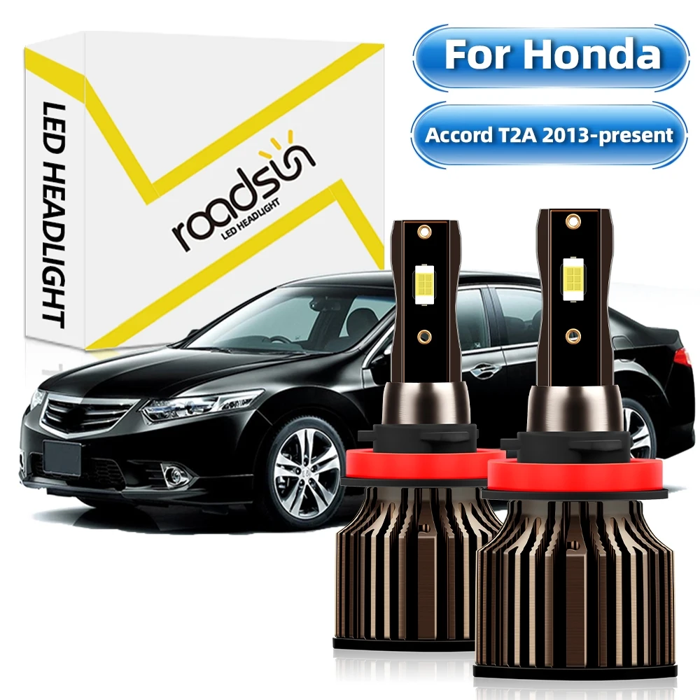 【For Honda Accord T2A 2013-Present】Headlight Bulbs H11 Hi/Lo Beam Headlamp 6000K White 25000LM 400% Super Bright Plug And Play