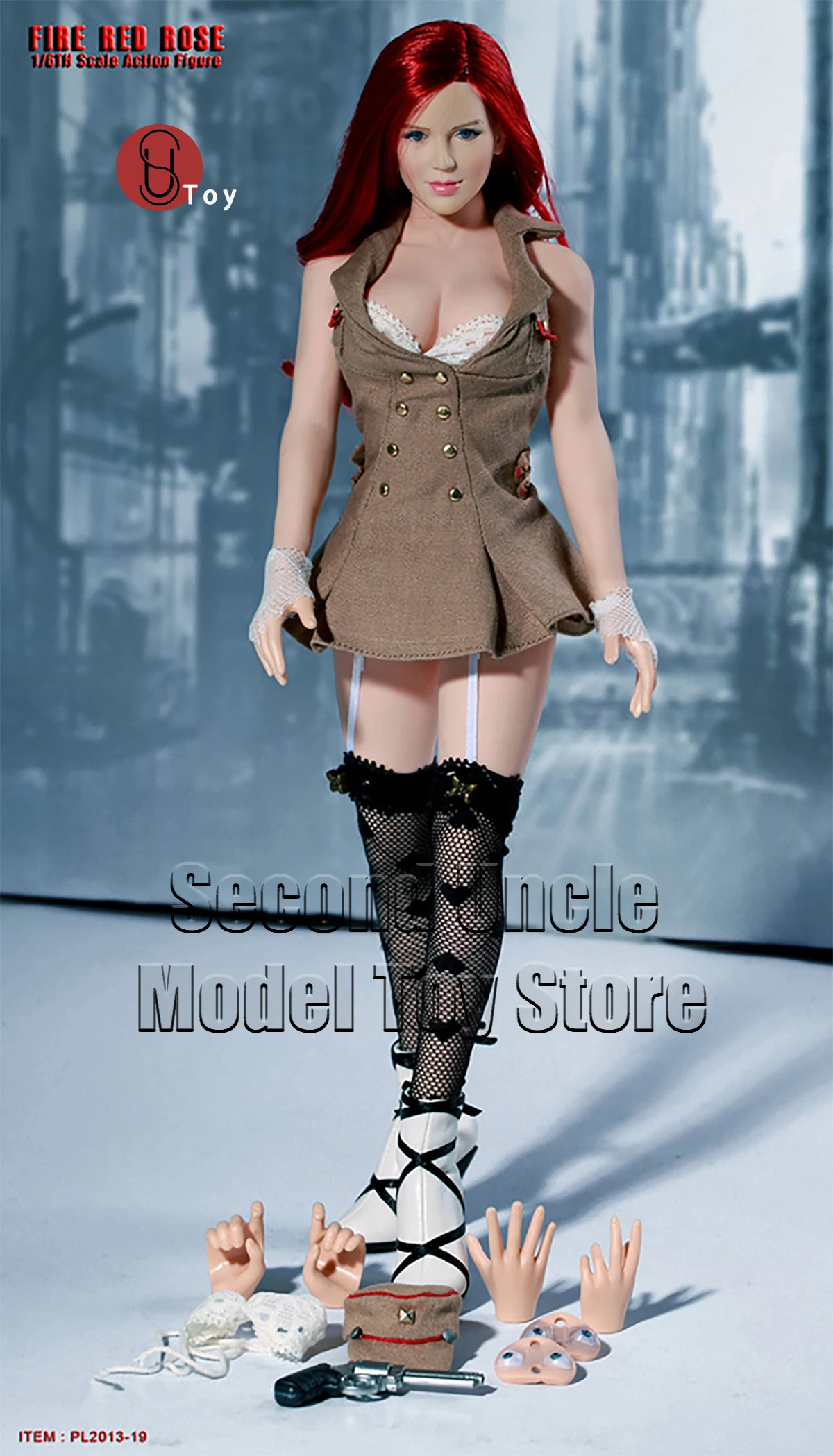 

TBLeague PHICEN PL2013-19 Fire Red Rose 1/6 Action Figure Full Set Collectible 12 inch Model Toys Gift