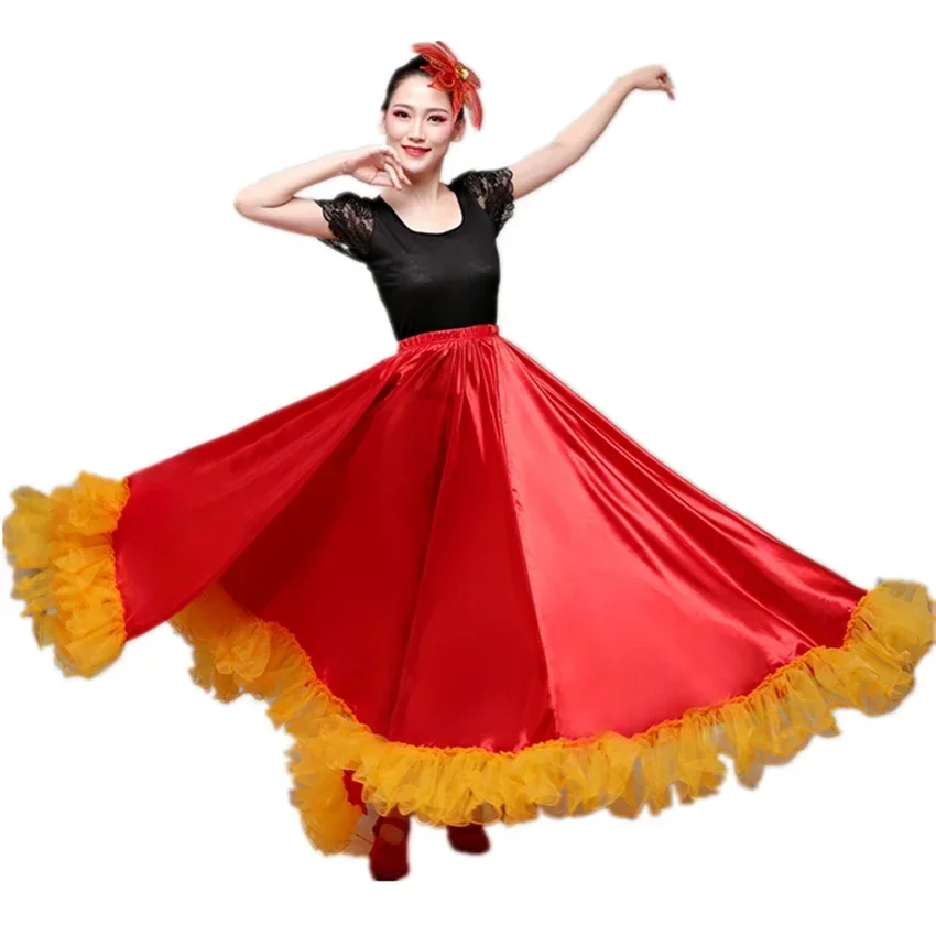 Flamenco Skirts Spanish Dress for Women Dance Costumes Gypsy Swing Skirt Chorus Stage Performance Spain Bullfighting Bigdance