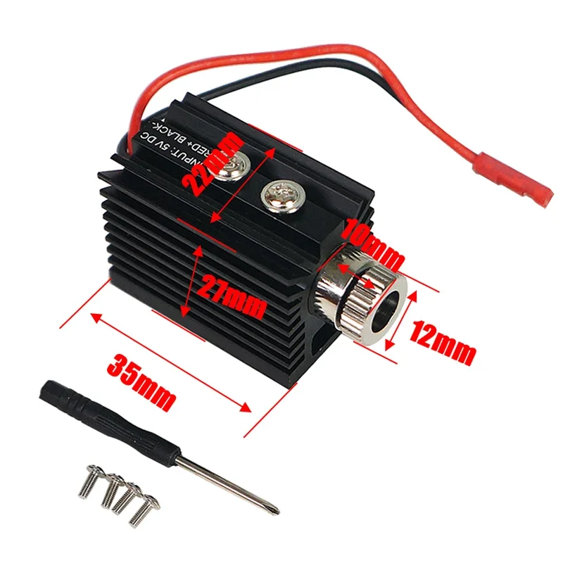 405NM Blue Purple Diode Laser Module 1W/1.5W 5V Software Control Laser Head, Replacement Part for Desktop Wood Engraving Machine