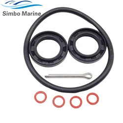 Outboard Lower Unit Gearcase Propeller Shaft Seal Kits 93101-25M03 for Yamaha 2-stroke 75 80 85 90HP O-ring 93210-85M97 w/Pin