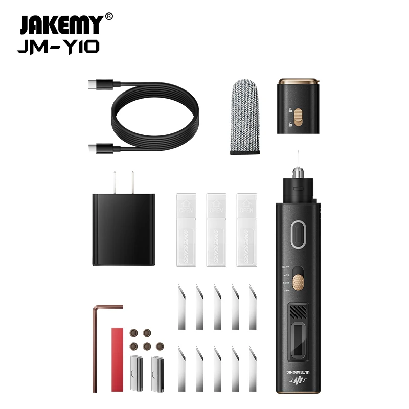 JAKEMY Ultrasone snijder en polijstmachine: 35W 40kHz, model trimmes, voor doe-het-zelf ambachten, ultrasone plastic snijder, man's gift