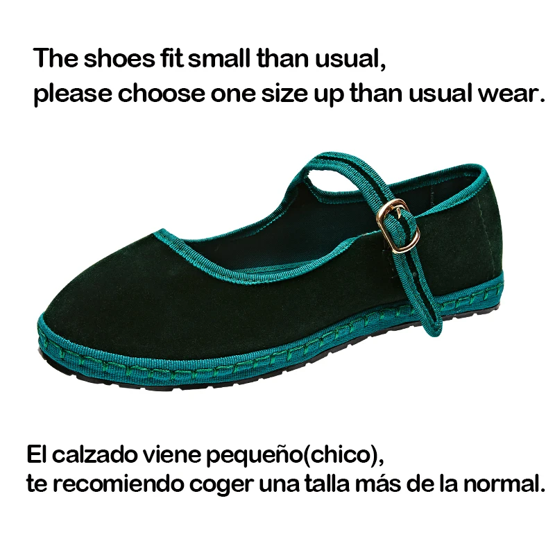 Grijze Mary Jeans Flats Schoenen Dames Ronde Neus Handsteek Fluwelen Doek Schoenen Dames Casual Zachte Comfortabele Balletschoenen Loafers
