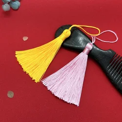 5pcs/10pcs 8cm Tassels Soft Elegant Handmade Silky Tassels with Cord Loop DIY Accessories for Bookmark Jewelry Making