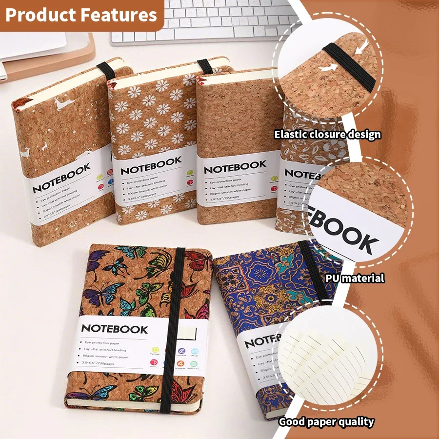 Tree Bark Texture Notebook - A6 Ecological Diary, Cover in Rural Brown, Pocket Notebook Butterfly Diary Notebook