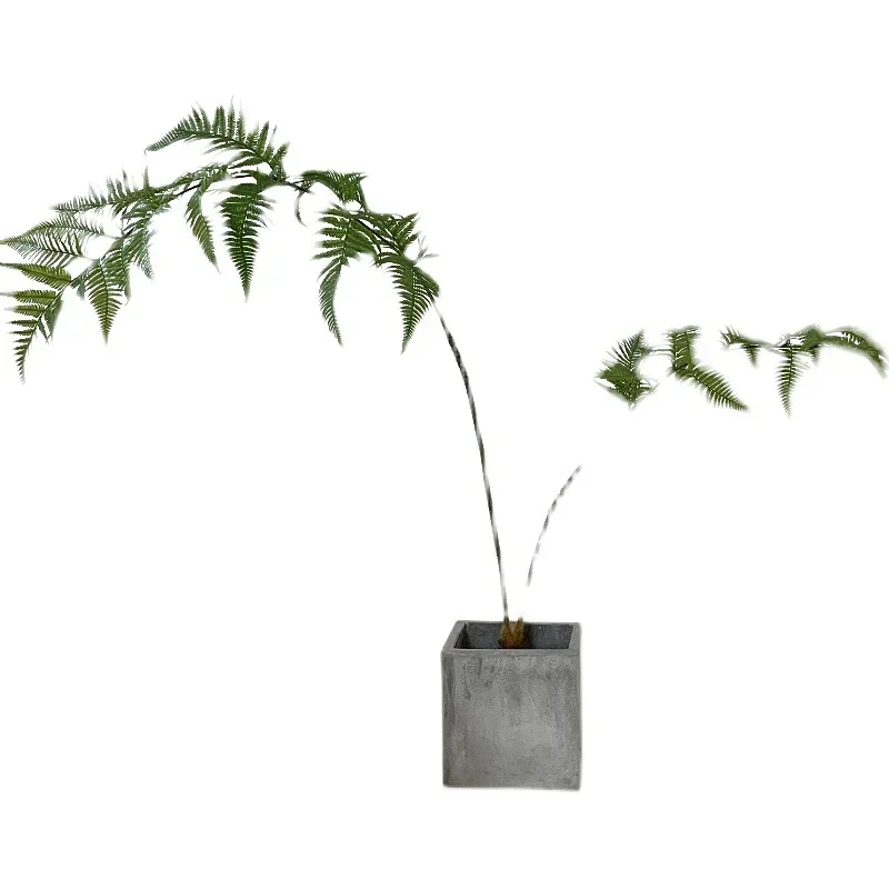 Simulated green plant golden monkey head fern indoor window fake plant ornament