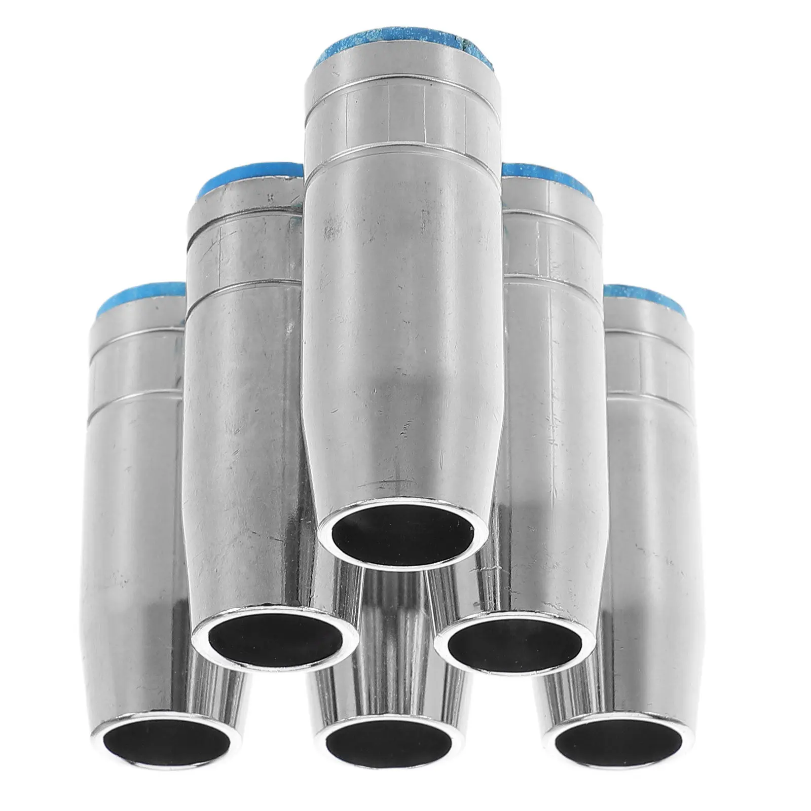 6Pcs Conical Welding Nozzle Shield Cups Chrome-Plated Brass Gas Protection Cap for Mig Tig Torch Industrial Automotive Repair