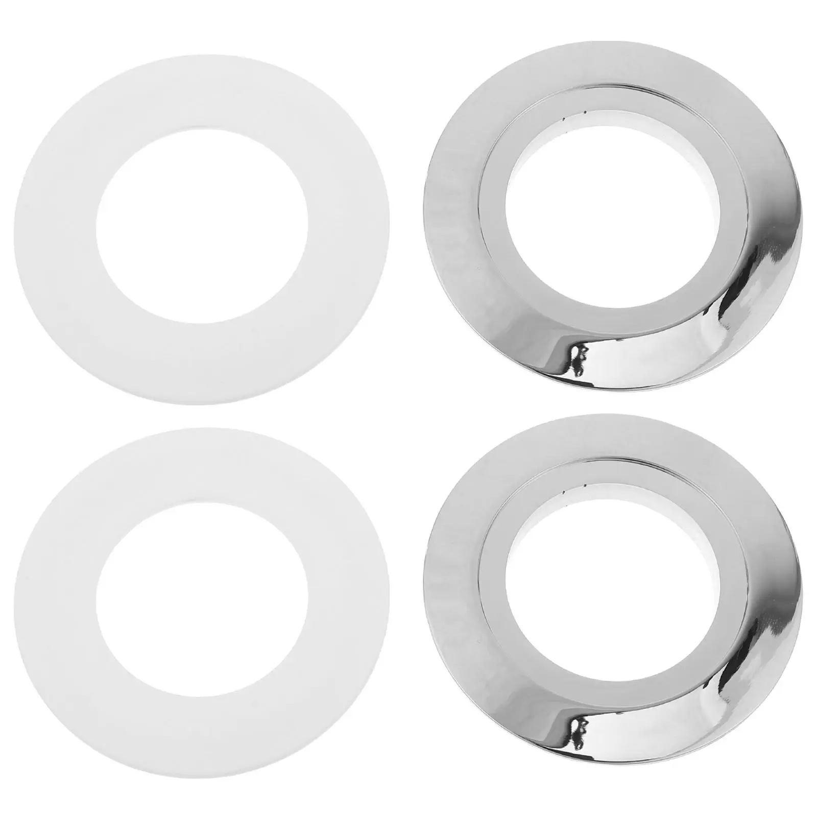 

2Sets Toilet Button Converter Dual Flush Replacement Plate Easy Install Flush Tank Auxiliary Conversion Gasket for 38Mm Push
