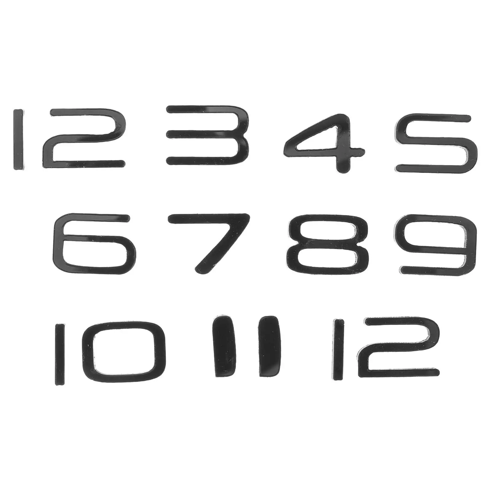 Quartz Clock Digital Scale 3d Acrylic Numbers Repair Pars Replacement Numerals Roman Making Mirrored Face Quartz Clock Numerals