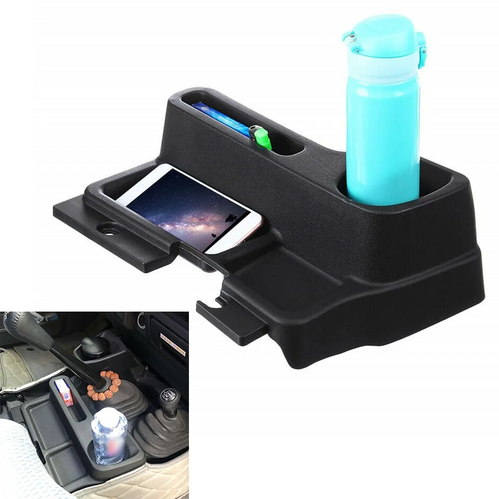 Car Center Console Storage Box with Cup Holder for Toyota For Land For Cruiser 70 71 76 79 Easy Item Organization