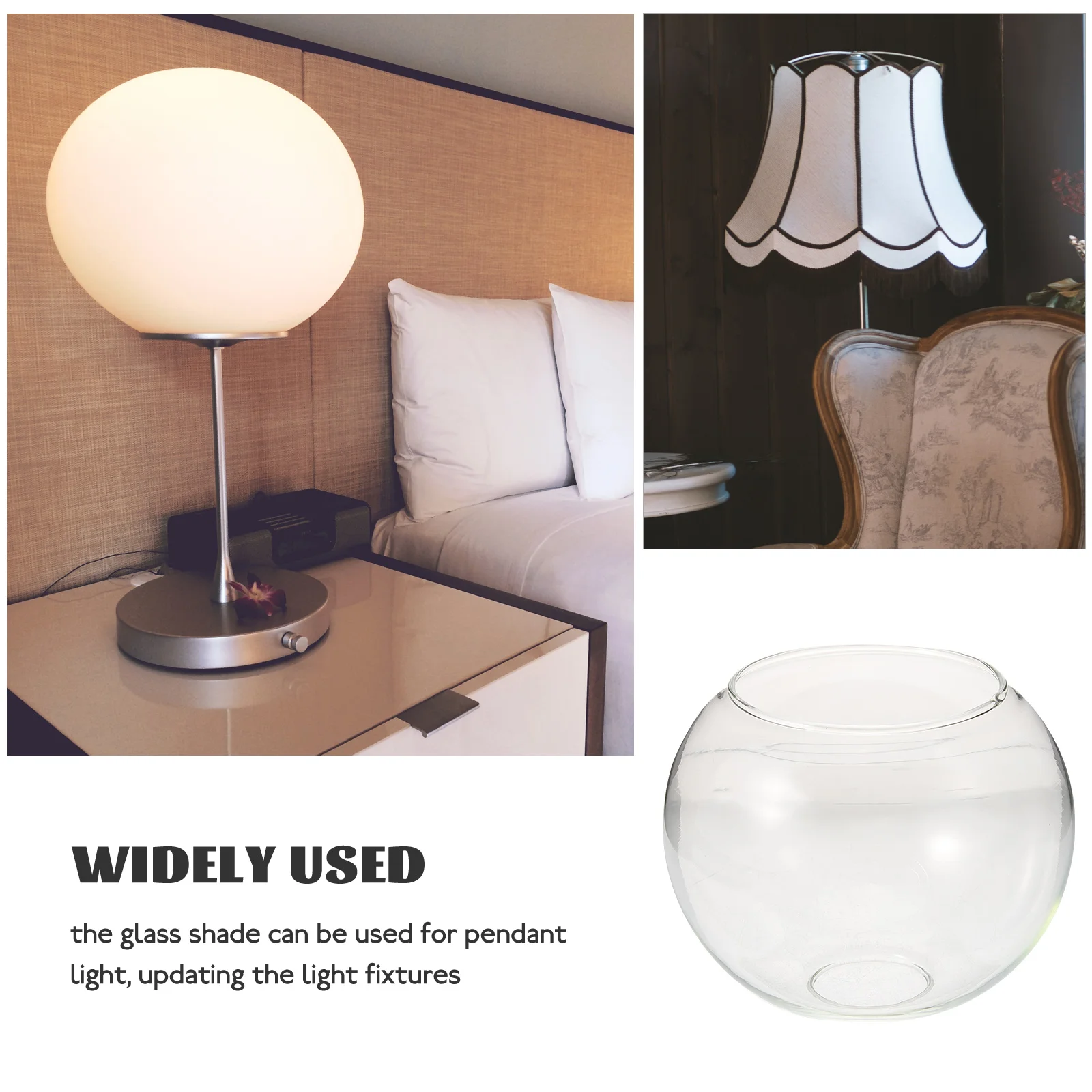 

Glass Cover Chandelier Small Light Fixture Replacement Hanging Lampshade Dining Table Clear Replacements