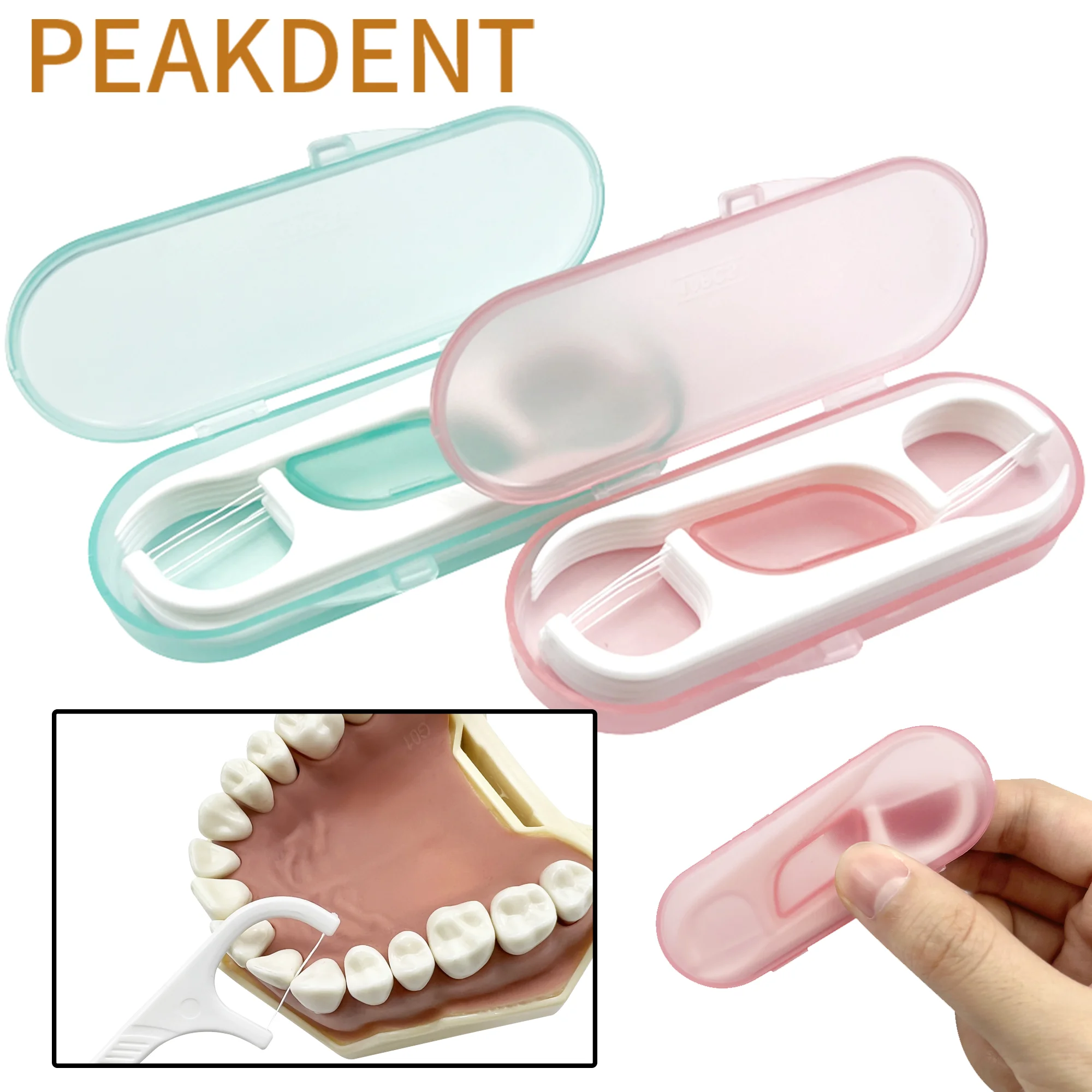 

10Box Portable Dental Floss Storage Box Disposable Toothpick Line Interdental Brush Dental Floss Pick Oral Care Supplies