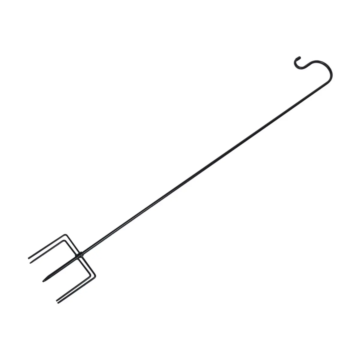 ✼48inch Outdoor Shepherd'S Hook, Heavy Duty Bird Feeder Post for Hanging Lanterns, Bird Feeders with 5-Foot Base