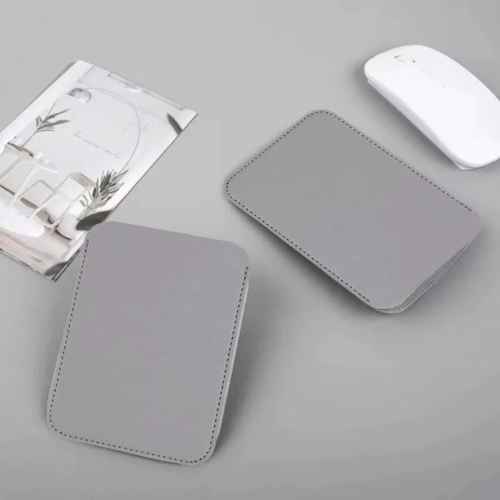 PU Leather Wireless Mouse Storage Bag Anti-scratch Small Items Storage Pouch Mouse Bag Dustproof Protective Sleeve Bag