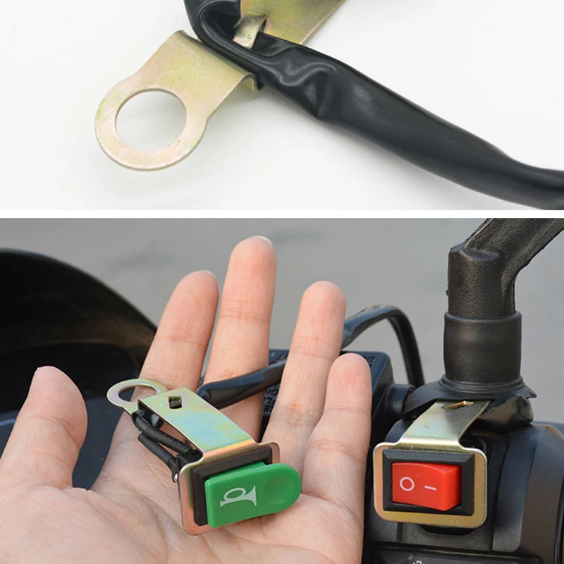 Motorcycle Electric Bicycle Universal Handlebar Refit Horn Switch ATV Scooter Dirt Bike Individual Horn Switch Plastic Button