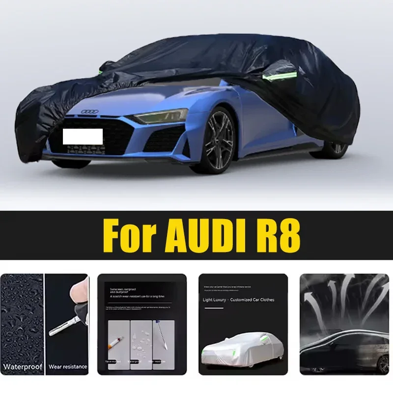 

For AUDI R8 Car Cover Outdoor Protection Covers Snow Sunshade Waterproof Dustproof Exterior UV Car Accessories Auto