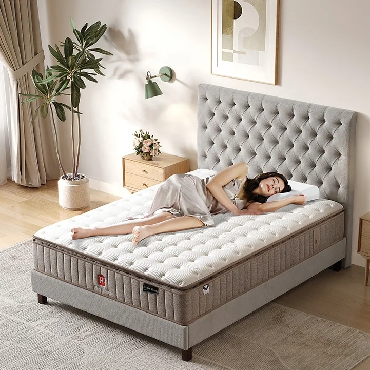 

Hypo-allergenic Cashmere Pocket Spring Support Mattress Wholesale Queen Bed