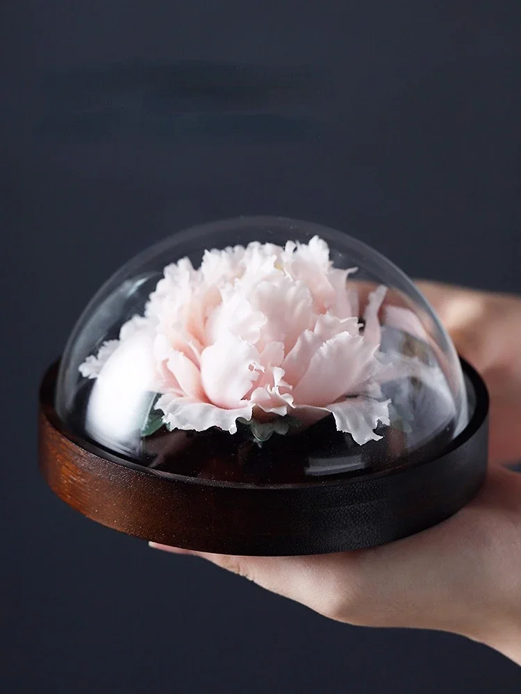 

Creative Ceramic Handmade Peony Flower Decoration Perfume Essential Oil Expander Home Bedroom Living Room Office Decoration