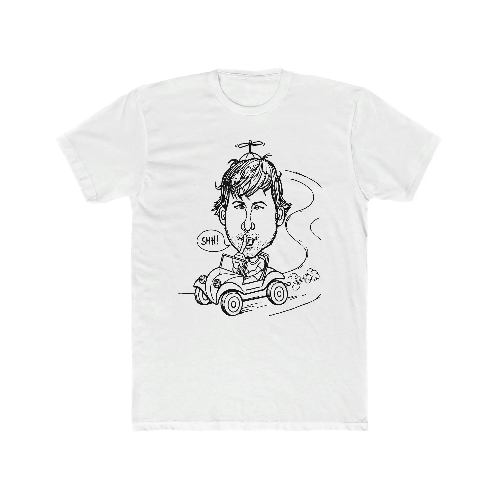 Rude Man Shhhh T Shirt Bella Canvas Jersey Cotton