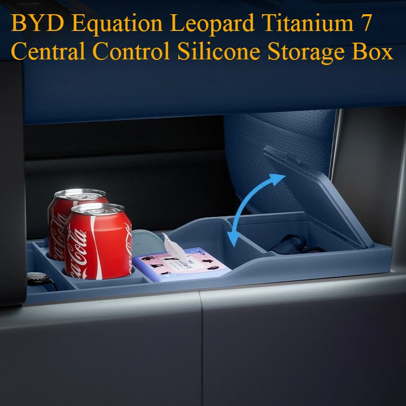 

Силиконовый коврик-органайзер для нижнего слоя центрального подлокотника Equation Leopard Titanium 7, аксессуары для модификации интерьера автомобиля