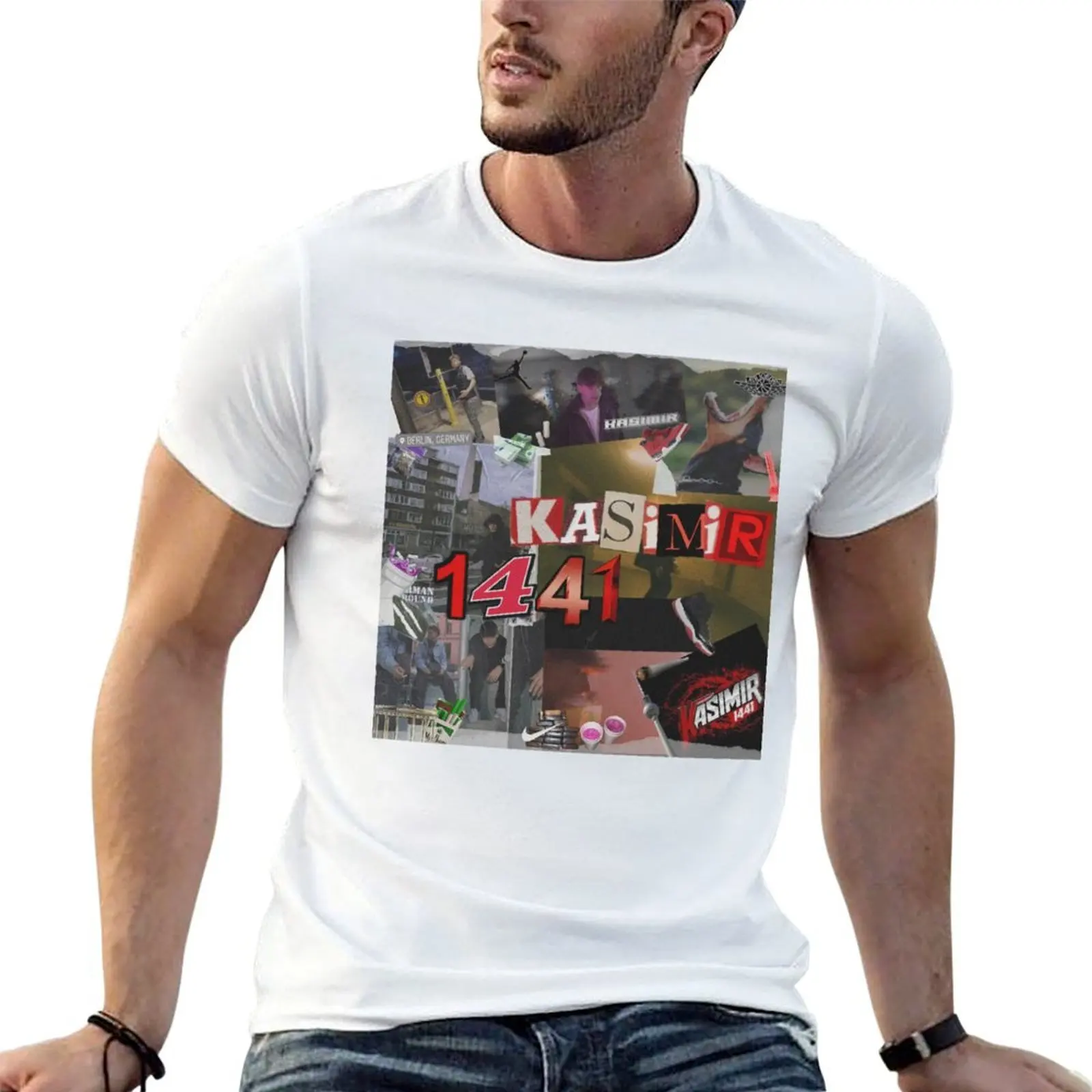 Casimir 1441 collage T-Shirt man tshirt man t shirts cotton cotton tshirt 100% T-shirt