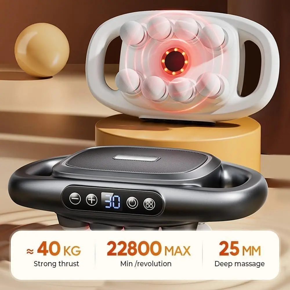 High-Frequency Vibration 16-Head Massager Fast Recovery 30 Intensity Levels Waist Massager Multifunctional Usage Durable