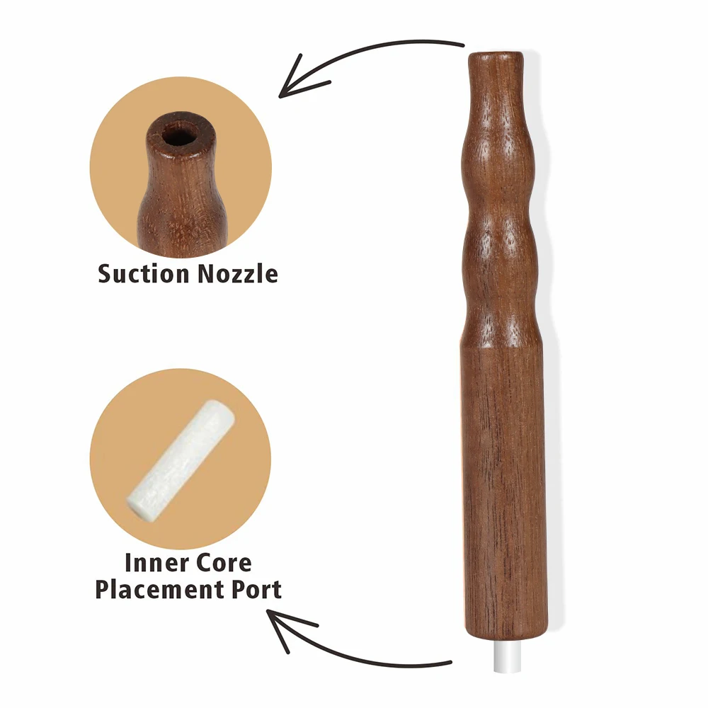 Cadeau pour lui, dispositif de bton en bois pour arrter de fumer, sans  Nicotine avec noyaux de saveur, inhalateur d'air, embout d'aromathrapie  sans produits chimiques - AliExpress 15