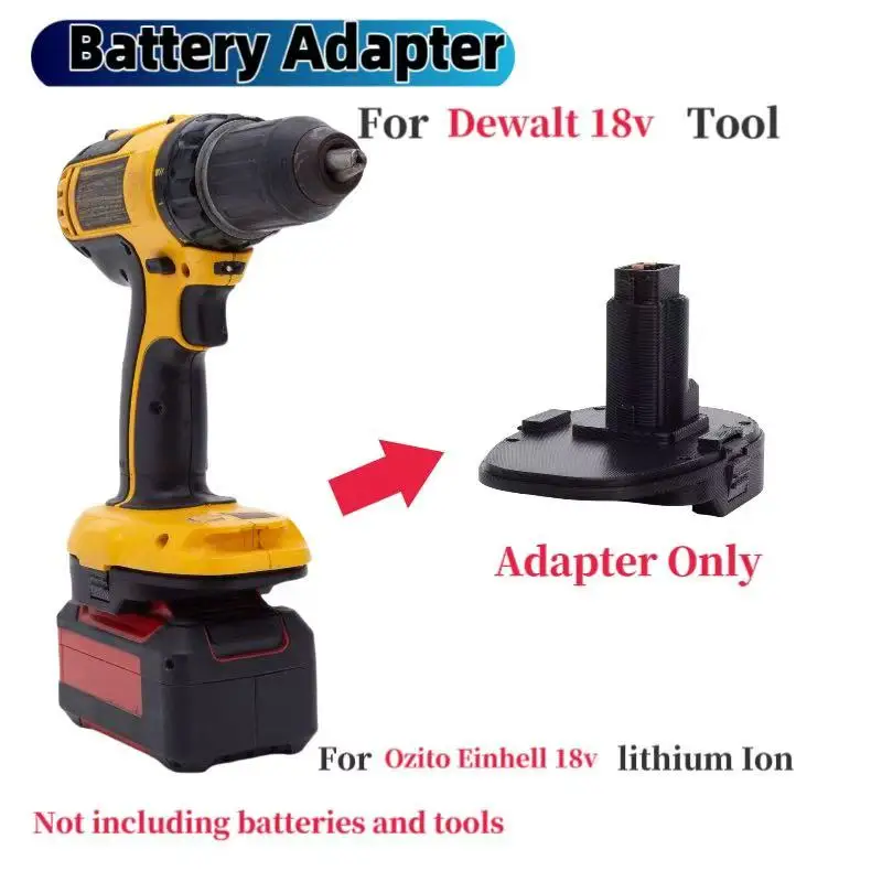 Battery Adapter For OZITO  Einhell 18v Lithium  Batteries Adapter To Dewalt 18V  Tool Converter (Not include tools and battery)