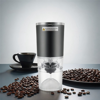 HLZS-Bean Grinder Portable Hand Coffee Grinder USB Rechargeable Electric Compact For Home Travel Outdoor Easy Clean B