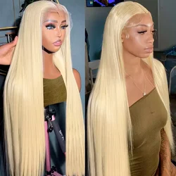 13x6 Blonde Lace Front Wig Human Hair 613 Hd Lace Frontal Wig Straight Wigs for Women Choice Cheap Wigs on Sale Clearance