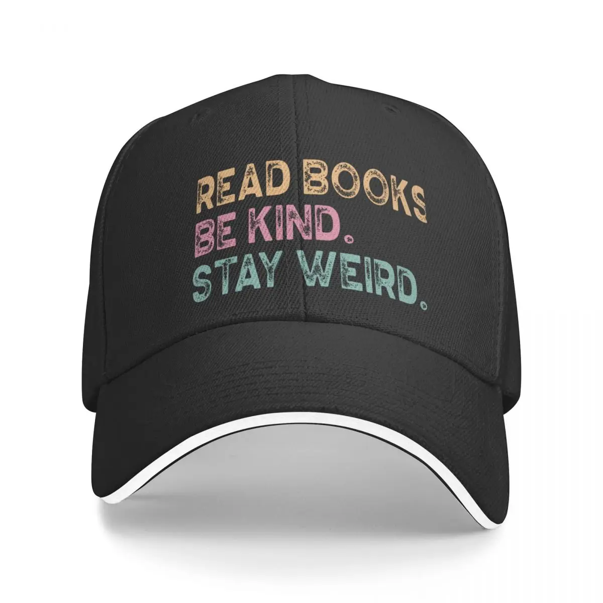 

Read Books Be Kind Stay Weird Librarian Reader Teacher Book Lover Baseball Cap Snapback Cap Mountaineering Women Hats Men's