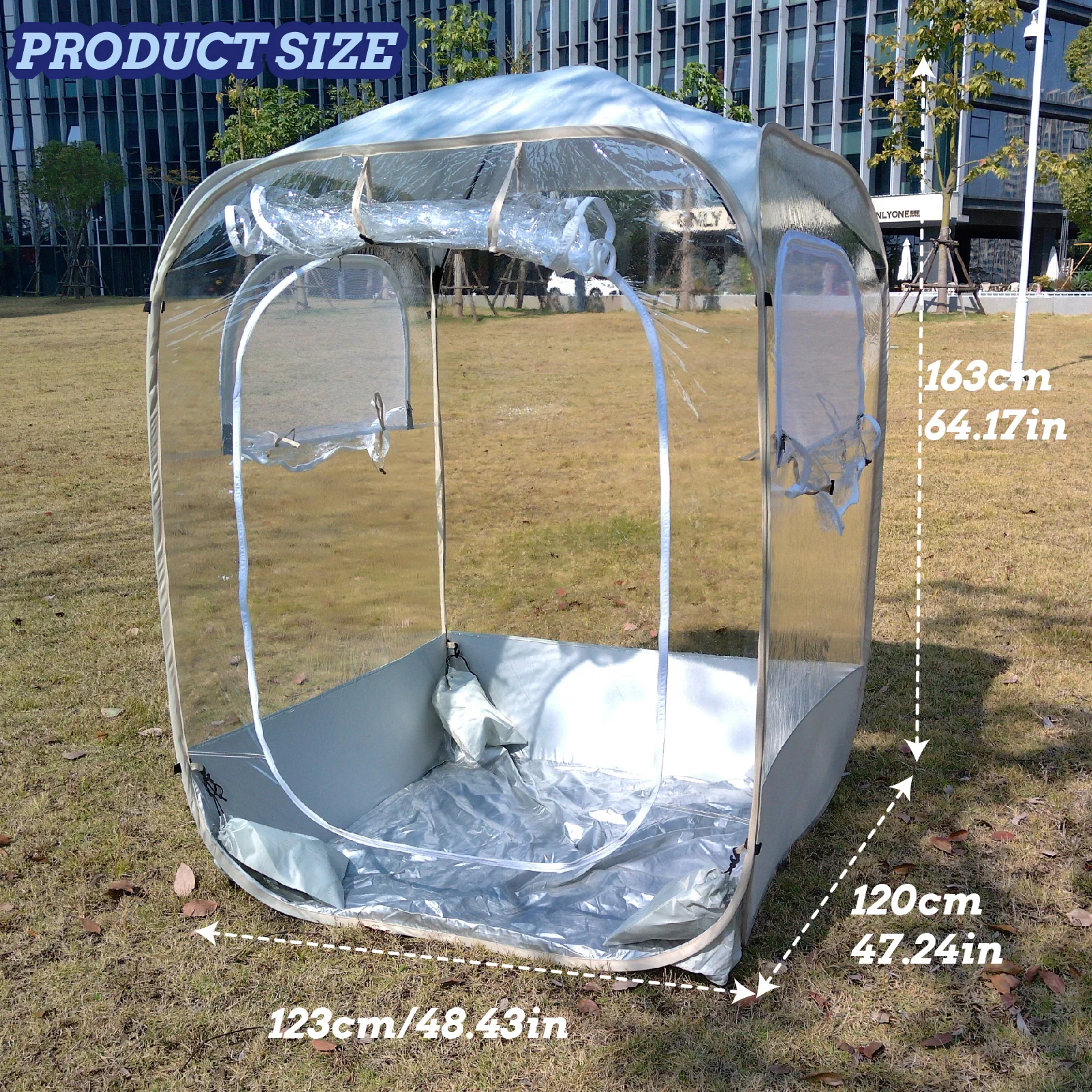 Instant Portable Outdoor Bubble Tent Weatherproof Sun Shelter for Camping Fishing Sports Events All-Weather Cheering Area