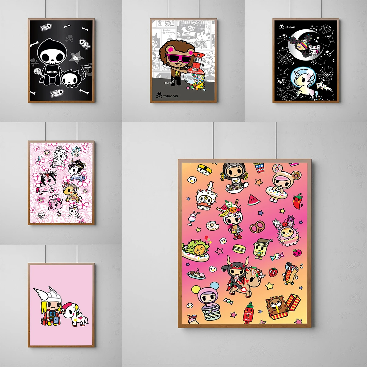 Japan T-Tokidoki Poster Paintings for Bedroom Room Decor Wall Decoration Painting Canvas Home Decorations Art Posters Decorative