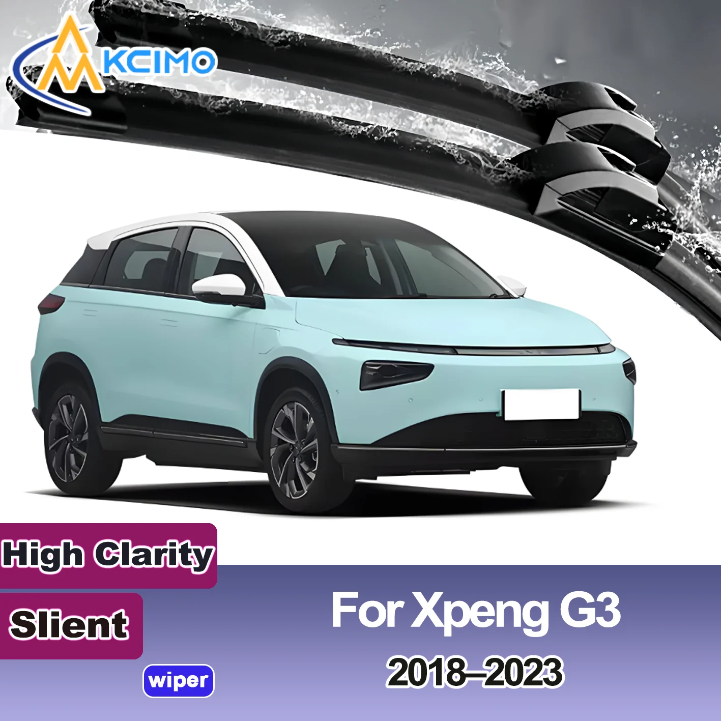 

KCIMO 2PCS New Wiper Blades for Xpeng Xpeng G3 2018–2023 Front Windshield Auto Wipers Blade Accessories 2023 2022 2021 2020