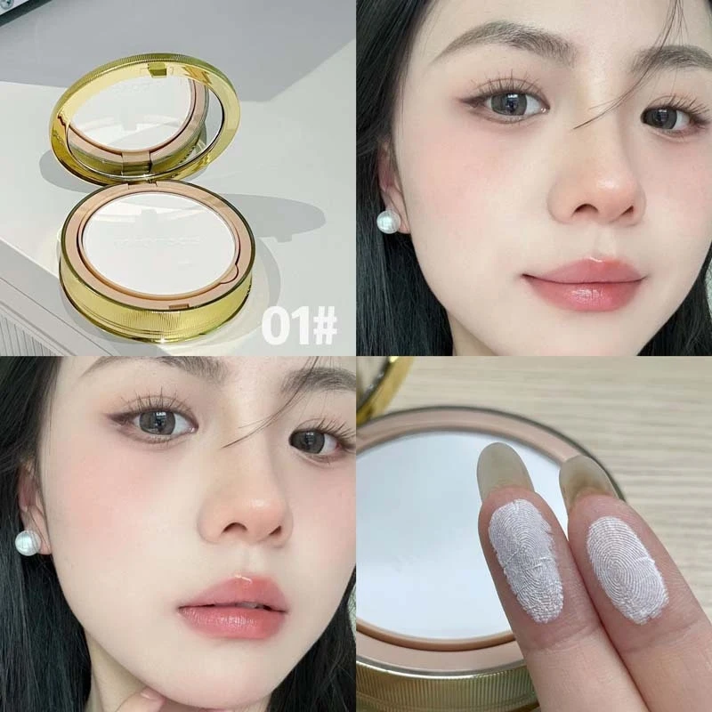 

Компактная пудра PinkyFocus Porcelain Gauze Light Mist Powder двойного назначения для влажного и сухого нанесения, контролирующая жирность кожи.