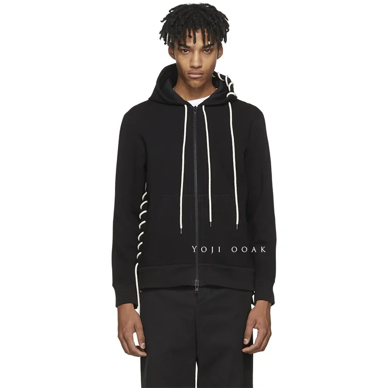 

YOJI OOAK Хлопковый свитер с капюшоном Тот же свитер с капюшоном темный
