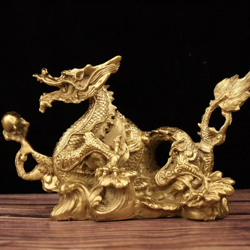 

Guyunzhai Crafts Back Han Single Brass Twelve Zodiac Dragon Ornaments